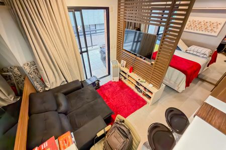 Apartamento para alugar com 43m², 1 quarto e 2 vagasSala