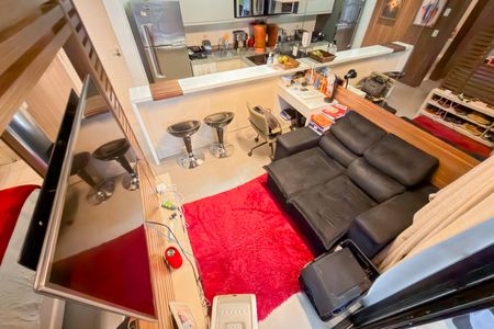 Apartamento para alugar com 43m², 1 quarto e 2 vagasSala