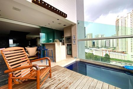 Varanda da Sala de apartamento à venda com 3 quartos, 218m² em Vila da Serra, Nova Lima