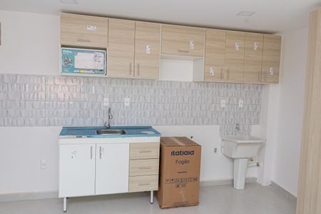 Studio para alugar com 25m², 1 quarto e sem vaga Studio para alugar com 25m², 1 quarto e sem vagaCozinha e Área de Serviço