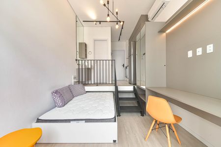 Studio para alugar com 24m², 1 quarto e sem vaga Studio para alugar com 24m², 1 quarto e sem vagaQuarto
