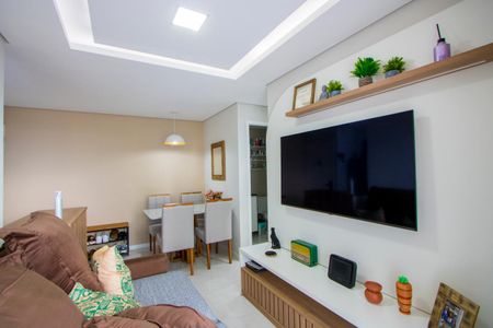 Sala de apartamento à venda com 2 quartos, 47m² em Vila Valparaíso, Santo André