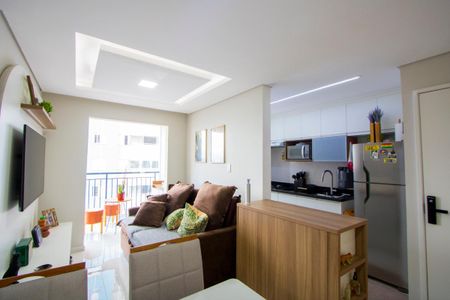 Sala de apartamento à venda com 2 quartos, 47m² em Vila Valparaíso, Santo André