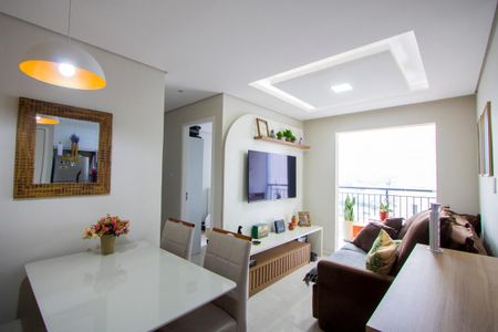 Sala de apartamento à venda com 2 quartos, 47m² em Vila Valparaíso, Santo André