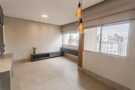 Sala de apartamento à venda com 3 quartos, 73m² em Lourdes, Belo Horizonte