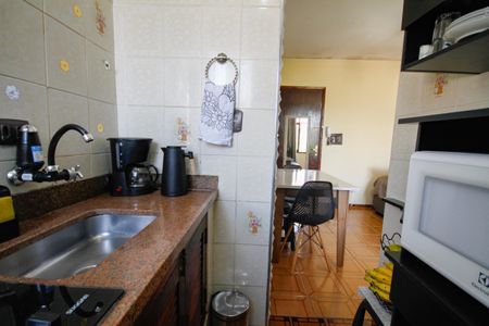 Cozinha de kitnet/studio para alugar com 1 quarto, 26m² em Boqueirão, Praia Grande