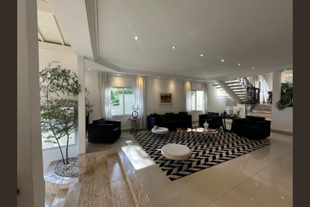 Sala de casa de condomínio para alugar com 5 quartos, 680m² em Residencial Morada dos Lagos, Barueri