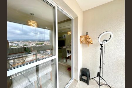 Varanda da Sala de apartamento à venda com 3 quartos, 74m² em Vila Barros, Guarulhos