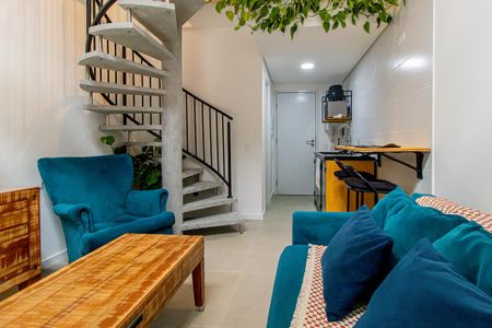 Sala/Cozinha de apartamento para alugar com 1 quarto, 38m² em Santa Felicidade, Curitiba