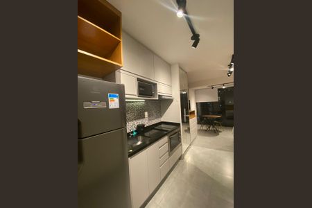 Cozinha de apartamento para alugar com 1 quarto, 24m² em Consolação, São Paulo