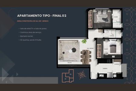 Apartamento à venda com 2 quartos, 85m² em Grajaú, Belo Horizonte