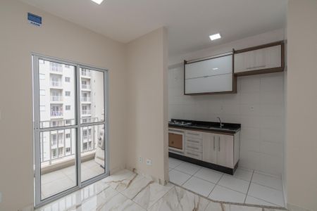 Sala de Estar/Jantar  de apartamento para alugar com 1 quarto, 56m² em Jardim Nossa Senhora da Penha, Hortolândia