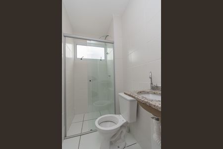Banheiro da Suíte  de apartamento para alugar com 1 quarto, 56m² em Jardim Nossa Senhora da Penha, Hortolândia