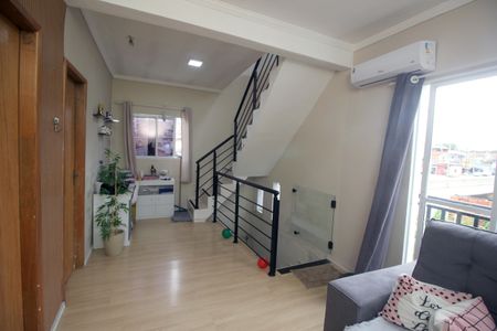 Sala de casa à venda com 3 quartos, 100m² em Vila Homero Thon, Santo André