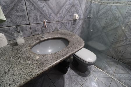 Banheiro Social de casa para alugar com 3 quartos, 220m² em Jardim das Palmeiras, Uberlândia