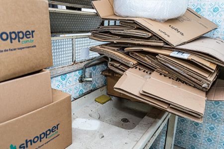 Casa para alugar com 40m², 1 quarto e 2 vagasCozinha