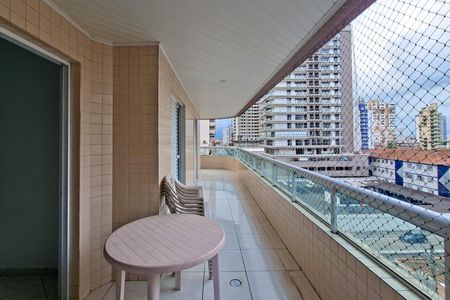 Sacada  de apartamento para alugar com 3 quartos, 130m² em Guilhermina, Praia Grande