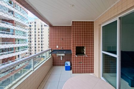 Sacada  de apartamento para alugar com 3 quartos, 130m² em Guilhermina, Praia Grande