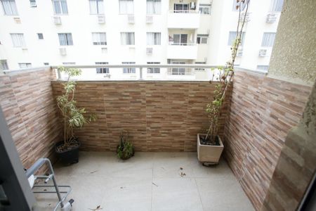 Varanda da Sala de apartamento à venda com 2 quartos, 55m² em Taquara, Rio de Janeiro