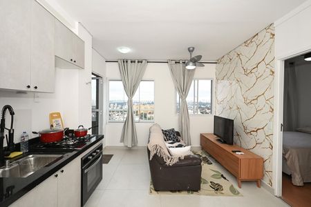 Sala de apartamento à venda com 1 quarto, 104m² em Jardim Monte Kemel, São Paulo
