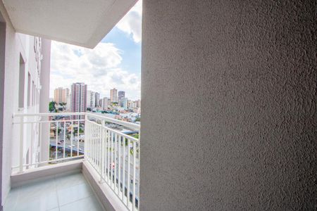 Varanda da sala de apartamento para alugar com 2 quartos, 42m² em Jardim, Santo André