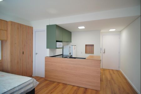 Quarto - Sala de kitnet/studio para alugar com 1 quarto, 45m² em Moinhos de Vento, Porto Alegre