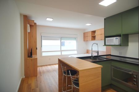 Sala - Quarto de kitnet/studio para alugar com 1 quarto, 45m² em Moinhos de Vento, Porto Alegre