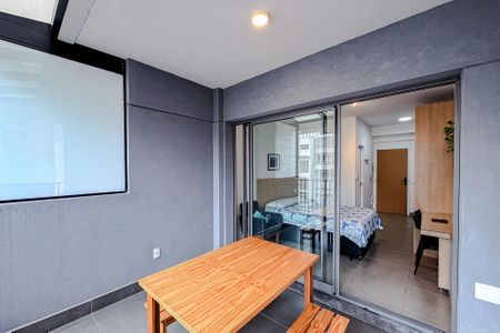 Varanda de kitnet/studio para alugar com 1 quarto, 31m² em Vila Mariana, São Paulo
