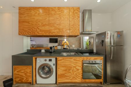 Studio à venda com 40m², 1 quarto e sem vagaCozinha