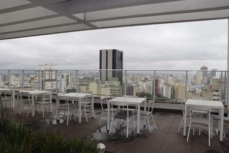 Studio para alugar com 36m², 1 quarto e 1 vagaChurrasqueira