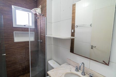 Banheiro da Suíte 1 de casa de condomínio à venda com 2 quartos, 77m² em Vila do Encontro, São Paulo