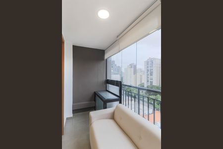 Studio para alugar com 28m², 1 quarto e sem vagaVaranda