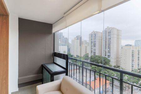 Varanda de kitnet/studio para alugar com 1 quarto, 28m² em Campo Belo, São Paulo