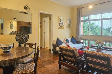 Sala de apartamento para alugar com 2 quartos, 90m² em Balneario Cidade Atlantica, Guarujá