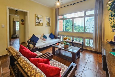Sala de apartamento para alugar com 2 quartos, 90m² em Balneario Cidade Atlantica, Guarujá