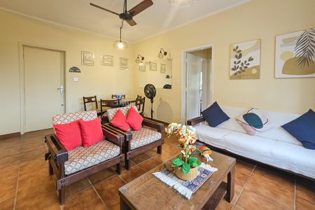 Sala de apartamento para alugar com 2 quartos, 90m² em Balneario Cidade Atlantica, Guarujá