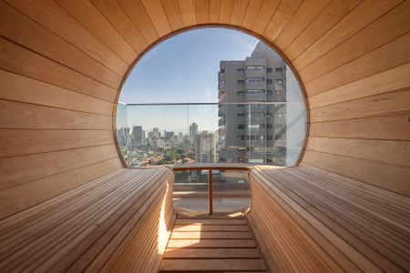 Studio para alugar com 35m², 1 quarto e sem vagaSauna