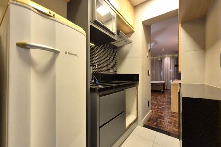 Cozinha  de kitnet/studio à venda com 1 quarto, 40m² em Centro, Campinas