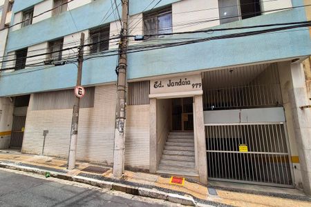 Studio à venda com 40m², 1 quarto e 1 vagaFachada e Portaria