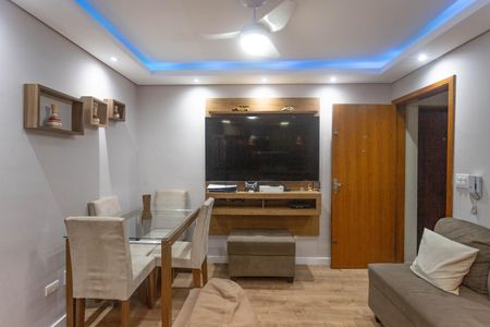 Sala  de apartamento à venda com 2 quartos, 58m² em Piraporinha, Diadema