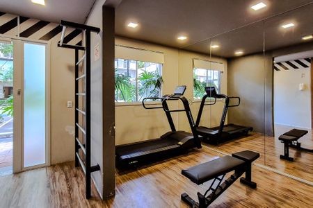 Apartamento para alugar com 31m², 1 quarto e sem vaga Apartamento para alugar com 31m², 1 quarto e sem vagaÁrea comum - Academia