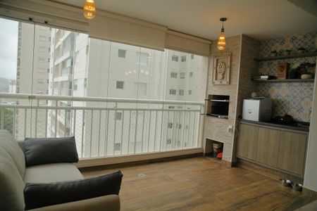 Sala- sacada -Gourmet  de apartamento à venda com 3 quartos, 128m² em Nova Petrópolis, São Bernardo do Campo