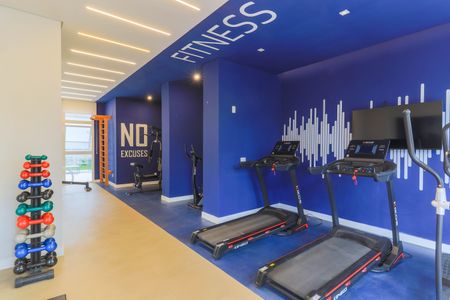 Apartamento para alugar com 27m², 1 quarto e sem vaga Apartamento para alugar com 27m², 1 quarto e sem vagaÁrea comum - Academia