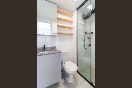 Apartamento para alugar com 27m², 1 quarto e sem vaga Apartamento para alugar com 27m², 1 quarto e sem vagaBanheiro da Suíte