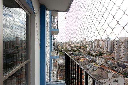 Varanda da Sala de apartamento para alugar com 3 quartos, 80m² em Vila Esperança, São Paulo