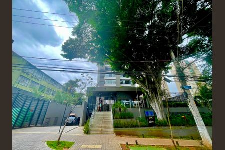 Apartamento para alugar com 42m², 1 quarto e 1 vagaFachada e portaria