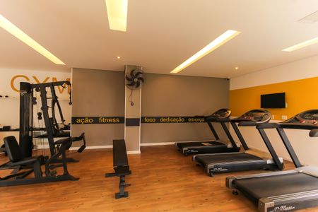 Apartamento para alugar com 38m², 1 quarto e 1 vaga Apartamento para alugar com 38m², 1 quarto e 1 vagaÁrea comum - Academia