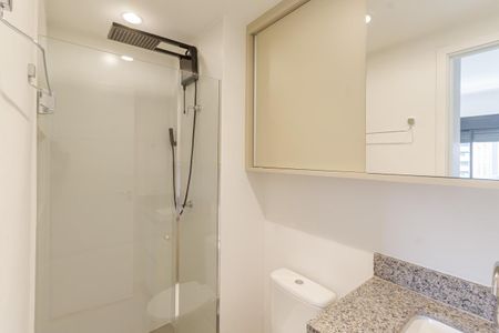 Banheiro da Suíte de kitnet/studio para alugar com 1 quarto, 25m² em Vila Olímpia, São Paulo