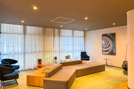 Studio para alugar com 29m², 1 quarto e sem vaga Studio para alugar com 29m², 1 quarto e sem vagaHall social