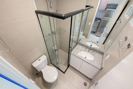 Studio para alugar com 29m², 1 quarto e sem vaga Studio para alugar com 29m², 1 quarto e sem vagaBanheiro